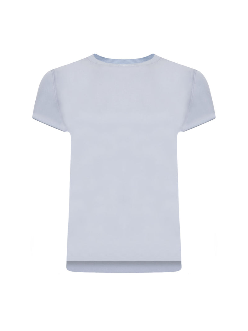 Patrick Assaraf Silk Short Sleeve Tee
