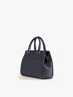 Cinzia Rocca Leather Structured Bag with Metal Closure