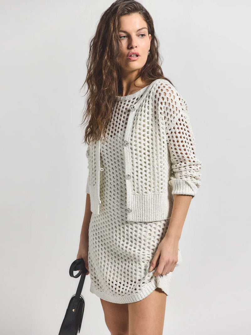 Derek Lam 10 Crosby Syvie Crochet Sequin Cardigan