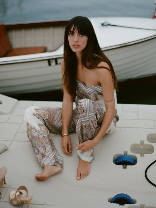Veronica Beard Millon Silk V-neck Tank Top
