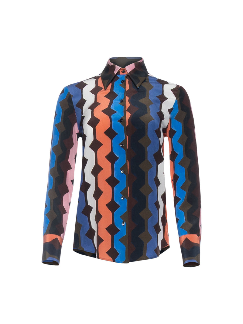 Sara Roka Becka Button Down Blouse