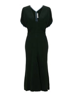 Victoria Beckham Blouson Detail Mini Vneck Dress