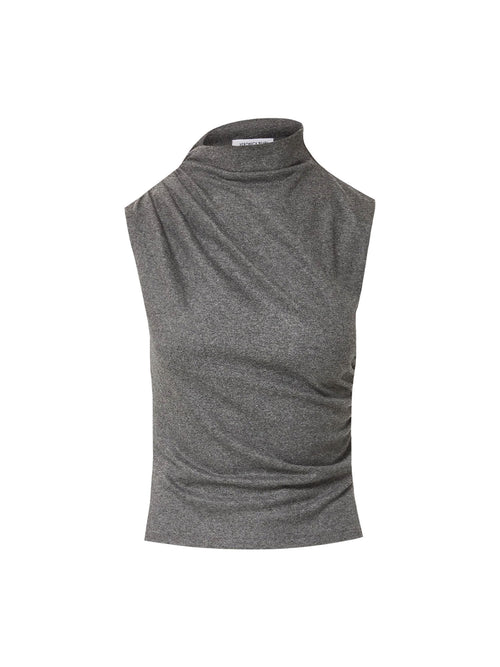 Veronica Beard Mylie Mock-Neck Tank Top