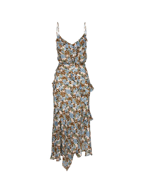 Veronica Beard Avenel Silk Midi Dress
