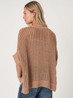 Repeat Oversized Knitted Poncho