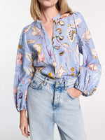 Dorothee Schumacher Floral Power Printed Linen Blouse