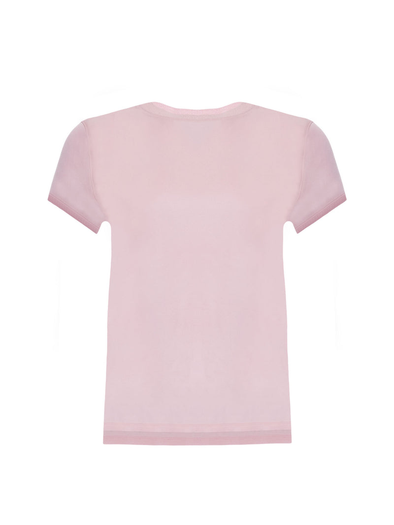 Patrick Assaraf Silk Short Sleeve Tee