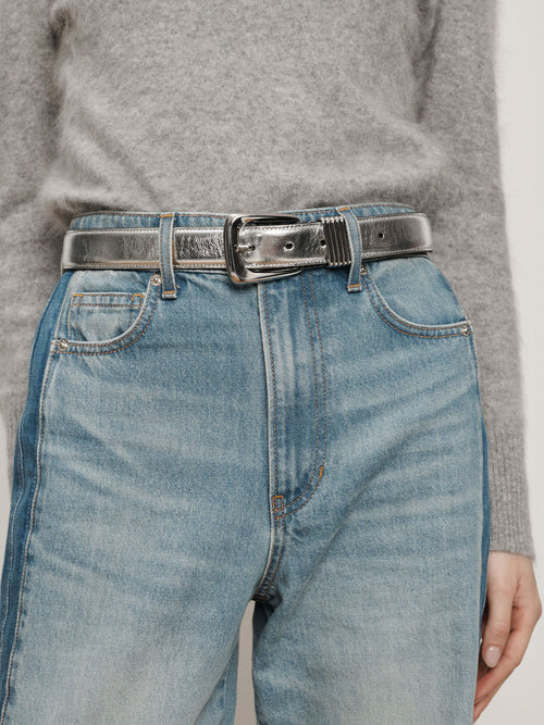 Veronica Beard Arch Leather Belt