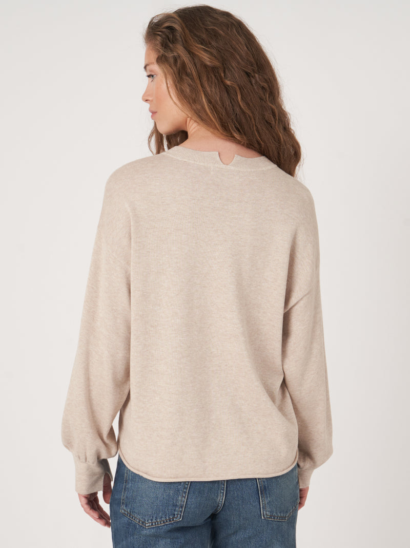 Repeat Long Sleeve Knitted Pullover