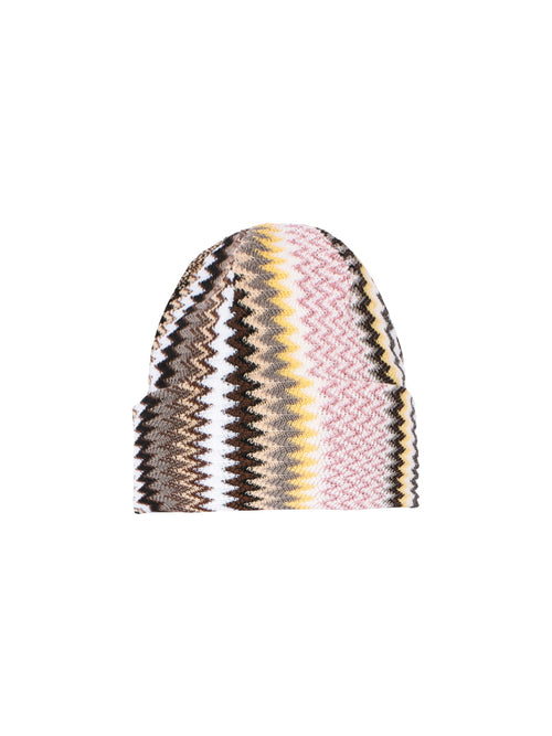 Missoni Beanie in Zigzag Detail