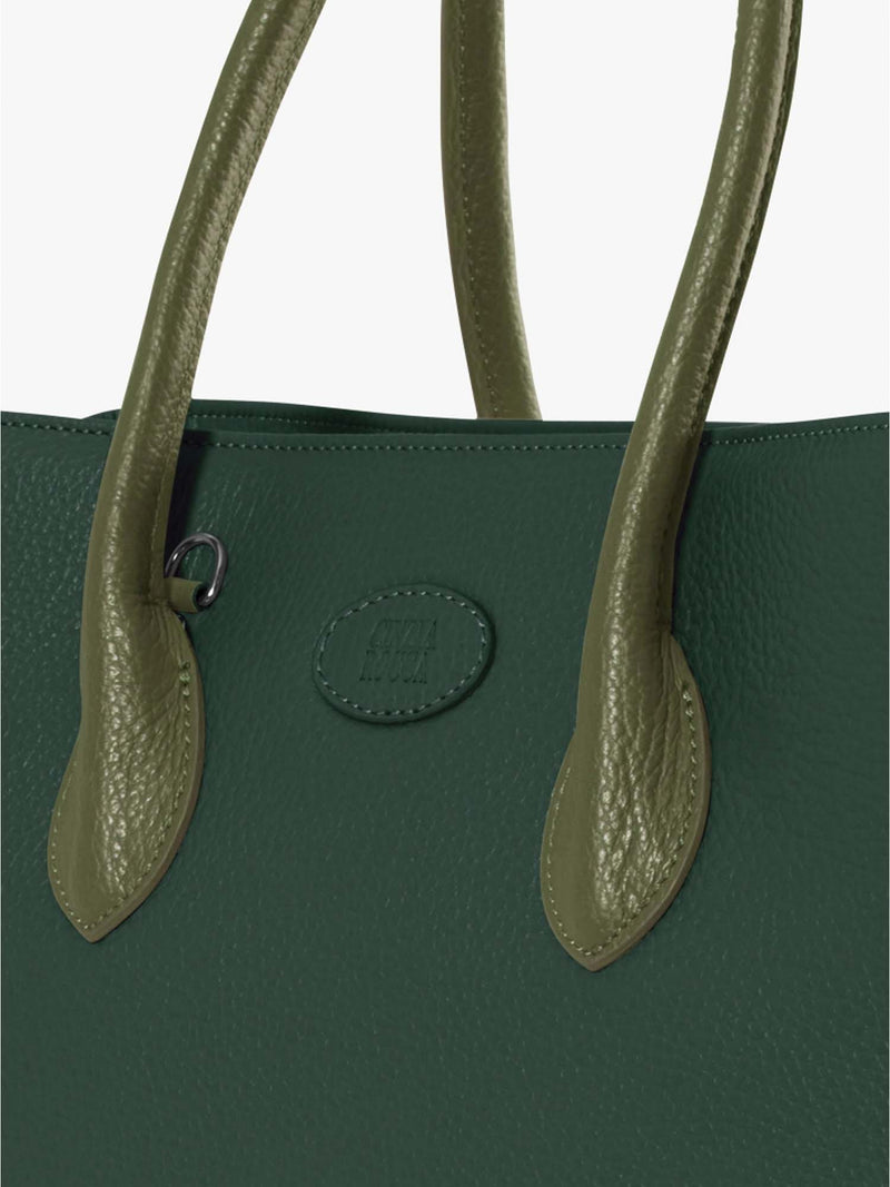 Cinzia Rocca Two Tone Leather Tote Bag