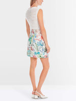 Marc Cain Mini Skirt with Arty Leaf Motif