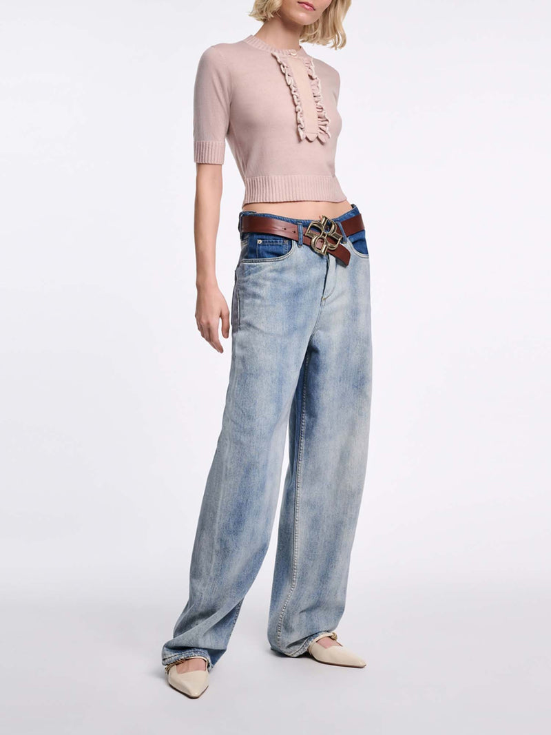 Dorothee Schumacher Denim Romance Two-tone Baggy Jeans
