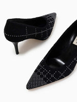 Arteana Perla 75 Tweed Pump with Pearl Embellishment