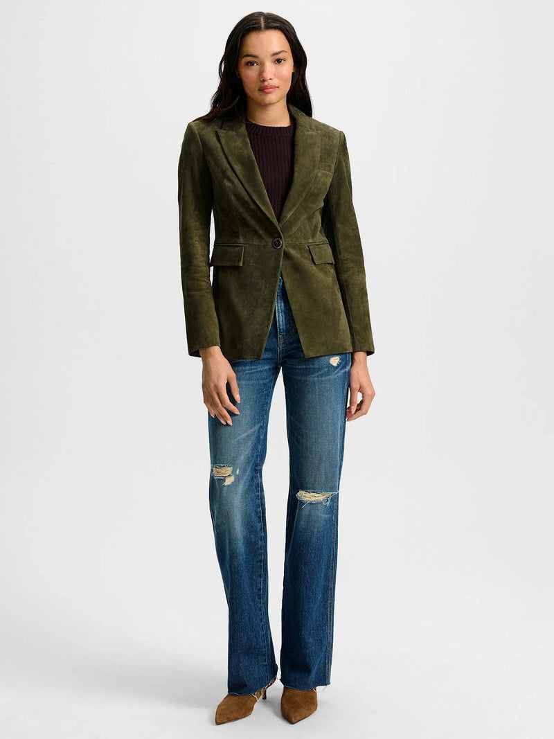 Veronica Beard Duane Suede Dickey Jacket