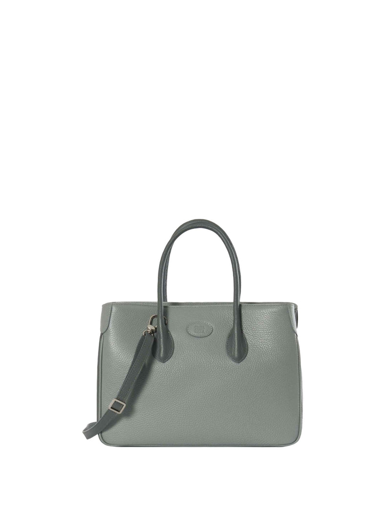 Cinzia Rocca Two Tone Leather Tote Bag