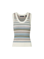Veronica Beard Ezinna Striped Knit Tank