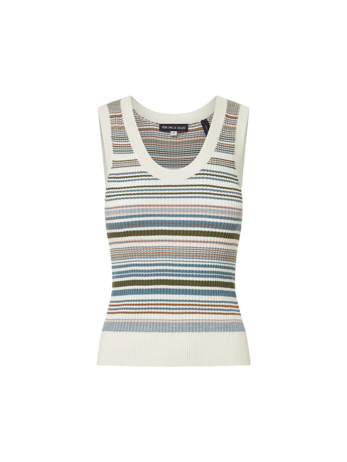 Veronica Beard Ezinna Striped Knit Tank