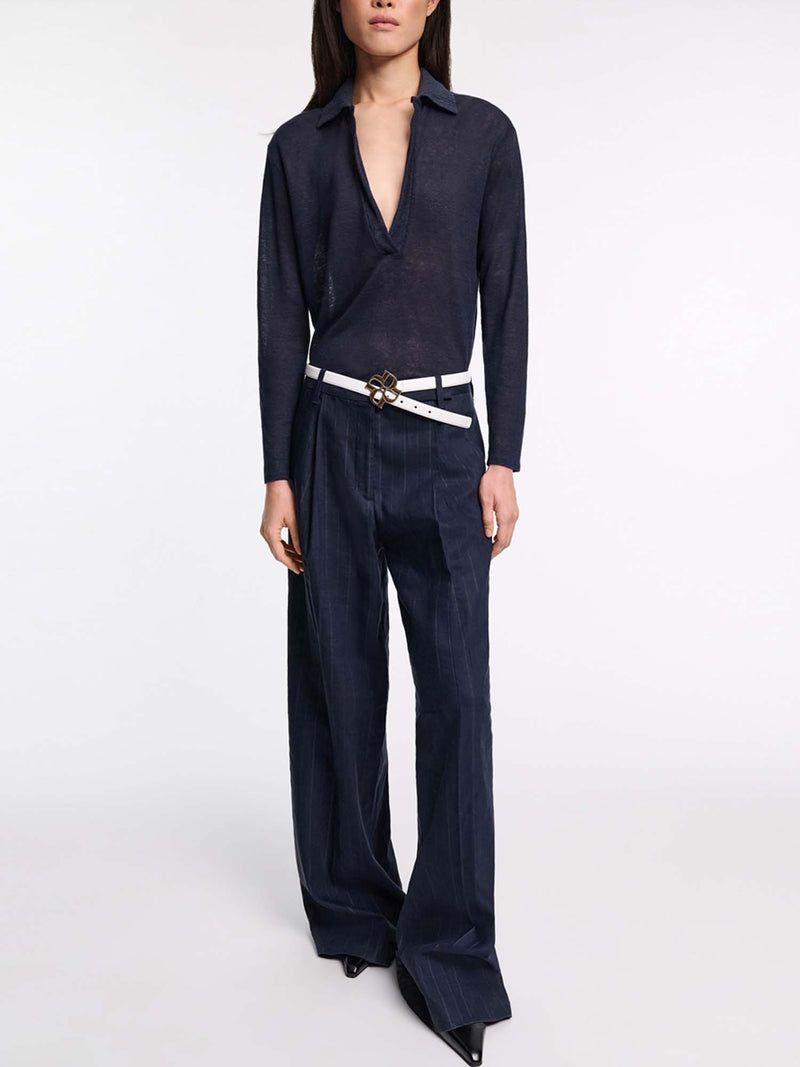Dorothee Schumacher Natural Ease Collared Long Sleeve Shirt