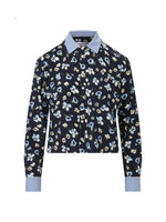 Veronica Beard Maia Double Collar Top