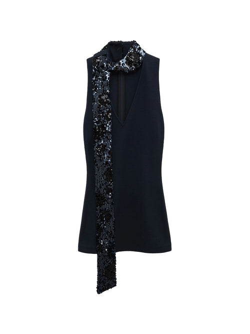 Dorothee Schumacher Emotional Essence I Top with Sequin Scarf