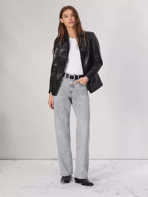 Rag &amp; Bone Drew Faux Leather Blazer