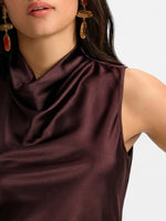 Veronica Beard Tam Silk Sleeveless Top