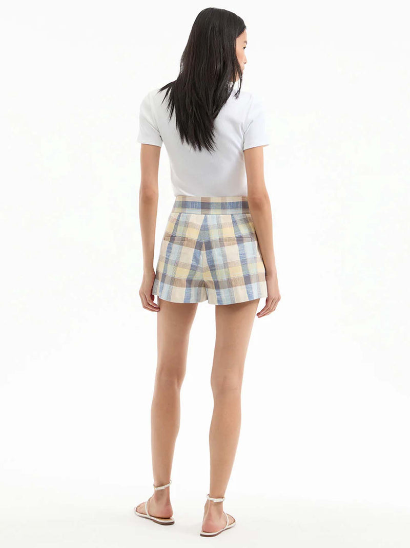 Veronica Beard Allen Plaid Short