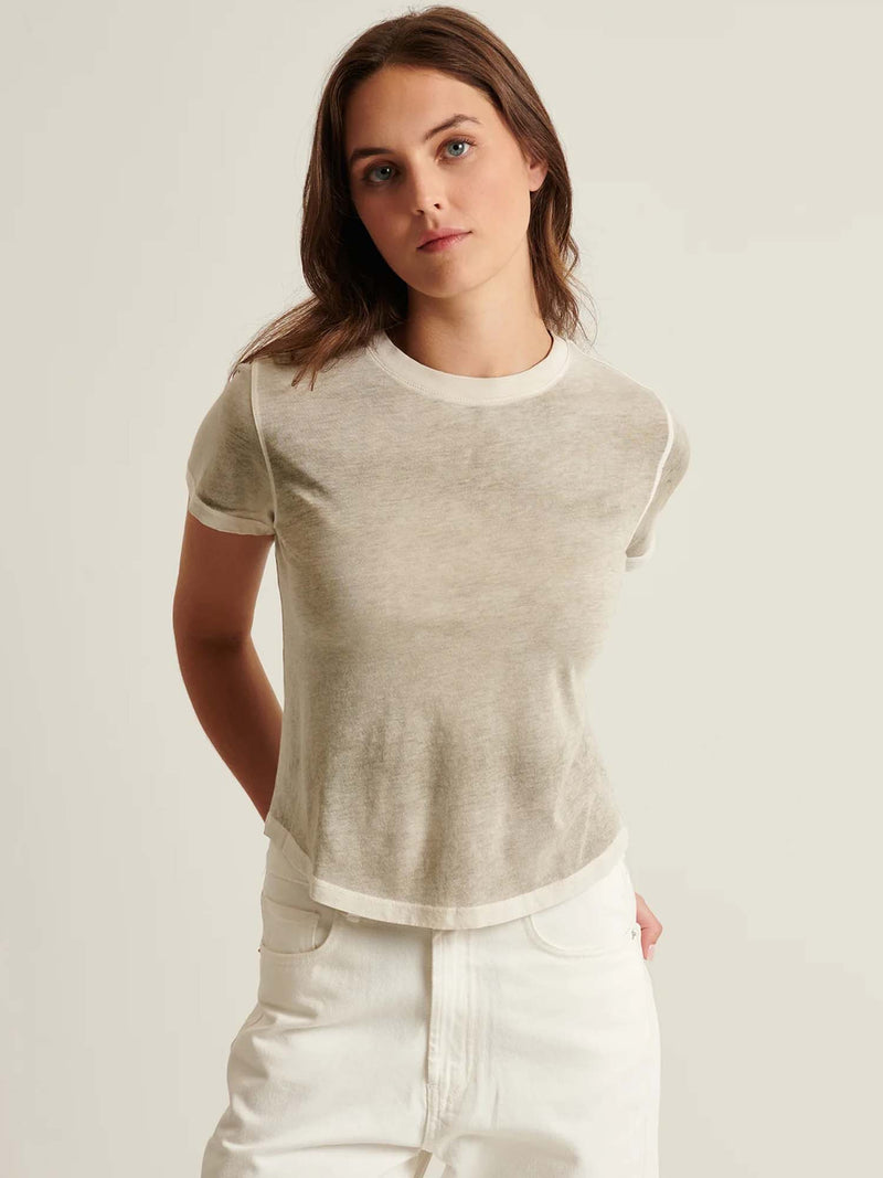 Patrick Assaraf Classic Reverse Spray Baby Tee