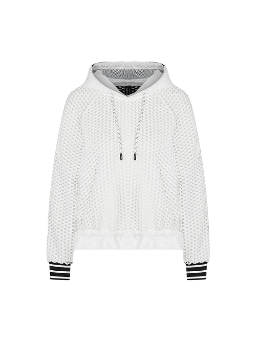 Marc Cain Sports Mesh Hooded Sweater