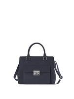 Cinzia Rocca Leather Structured Bag with Metal Closure