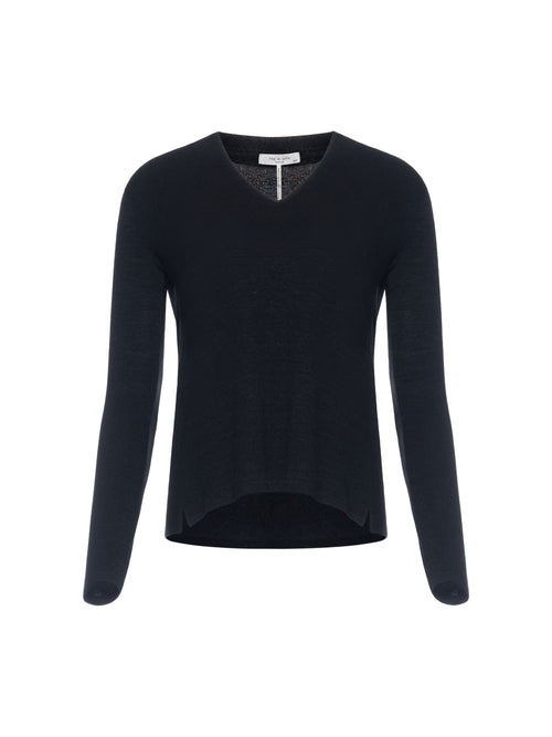 Rag &amp; Bone The Knit Vee Long Sleeve Top