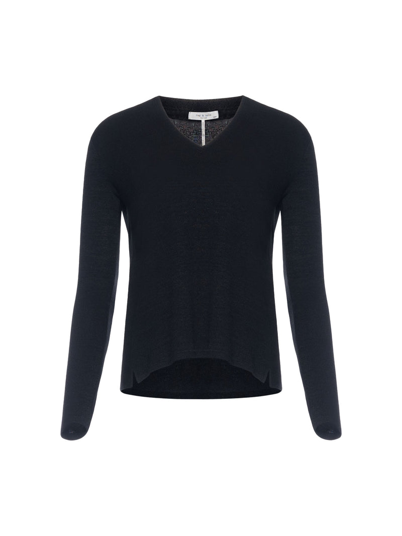 Rag &amp; Bone The Knit Vee Long Sleeve Top