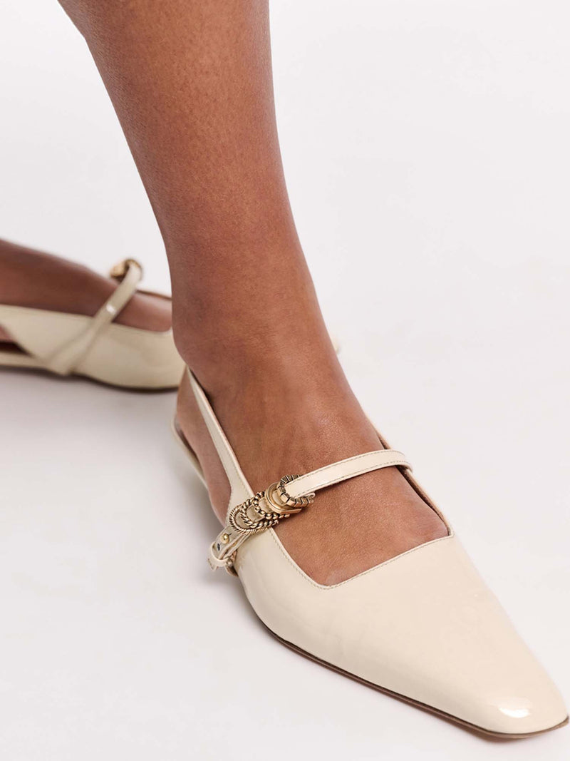 Dorothee Schumacher Glossy Shine Slingback Flat