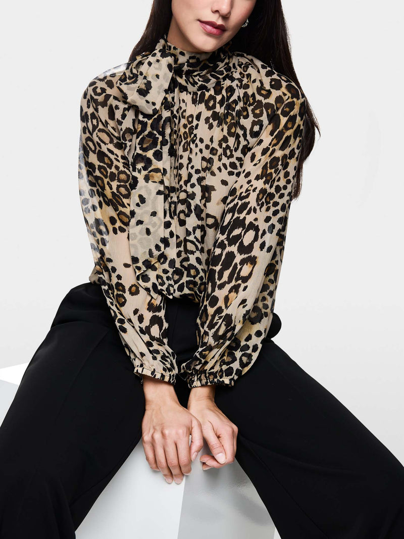 Marc Cain Leopard Print Blouse