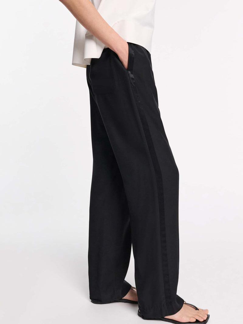 Dorothee Schumacher Sense of Shine Satin Drawstring Pants