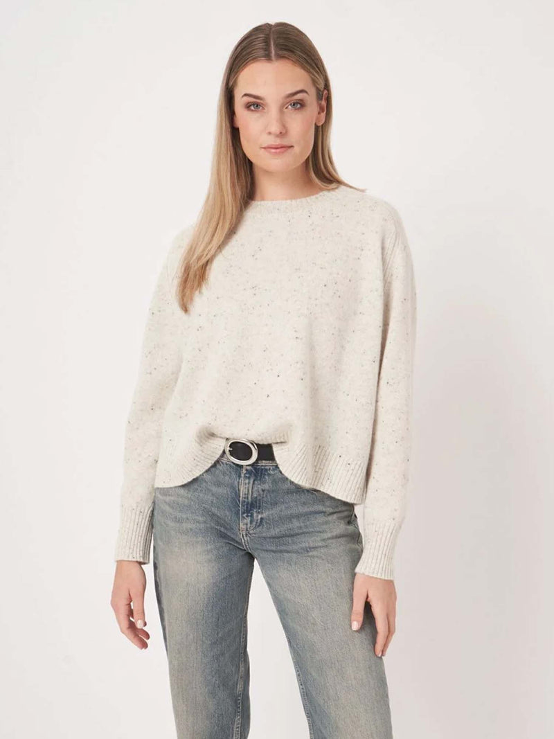 Repeat Tweed Crewneck Sweater