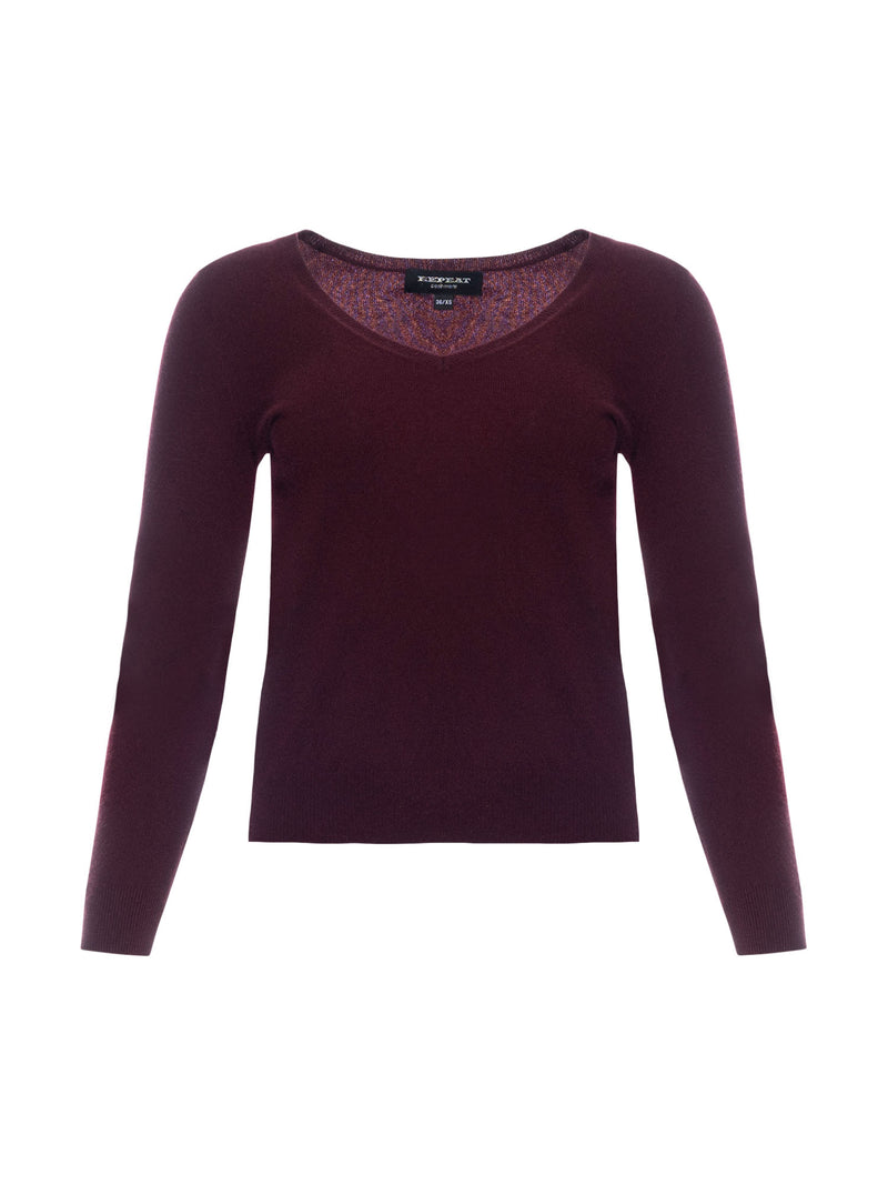 Repeat Knitted V-neck Pullover