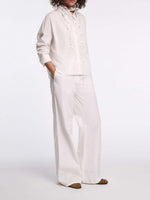 Dorothee Schumacher Poplin Power Blouse with Lace Detail