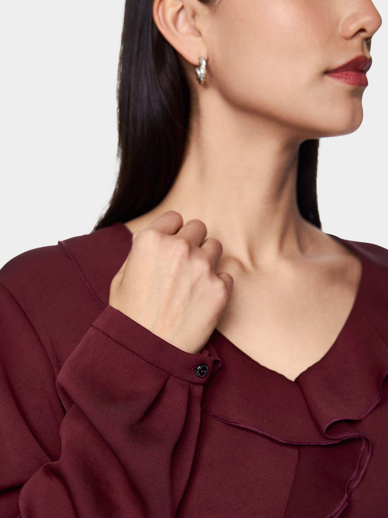 Marc Cain Rethink Together Ruffled Blouse