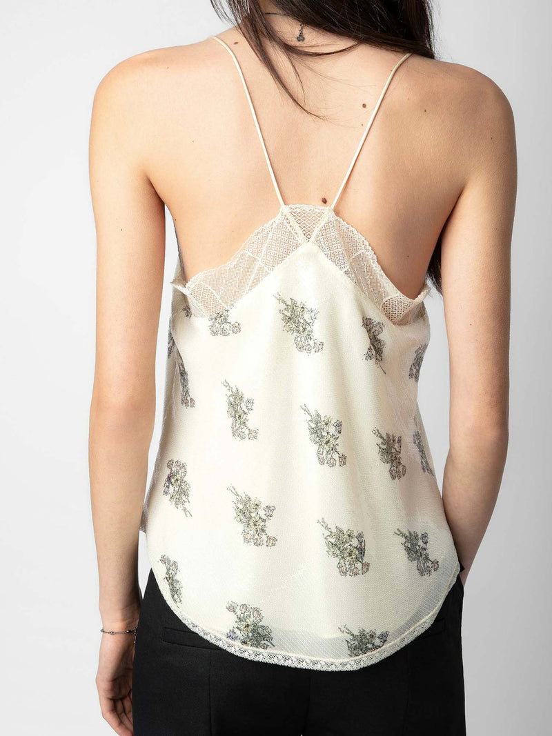 Zadig &amp; Voltaire Christy Sequin Flowers Camisole