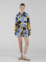 Sara Roka Sheena Printed Canvas Shorts