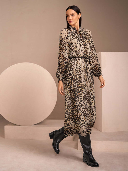 Marc Cain Leopard Maxi Dress