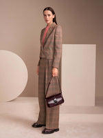 Marc Cain Classic Checked Blazer with Fringes