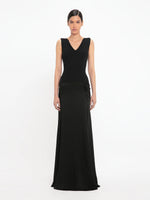 Victoria Beckham Rib Detail V-neck Tank