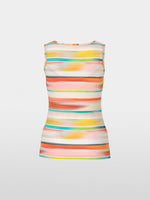 Marc Cain Sports Sleeveless Top with Tie-dye Stripes