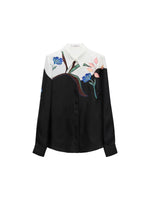 Dorothee Schumacher Seductive Bloom Silk Twill Blouse