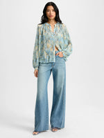 Veronica Beard Fennel Pleated Blouse