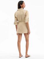 Veronica Beard Alvara Stretch-Linen Skort