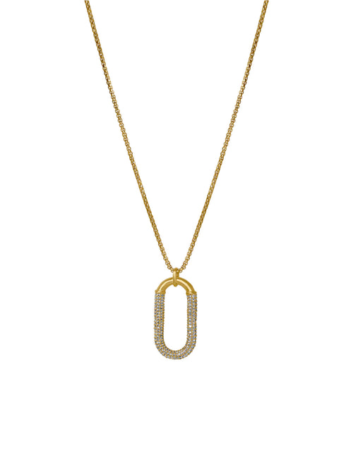 Dean Davidson Solene Pave Long Pendant Necklace